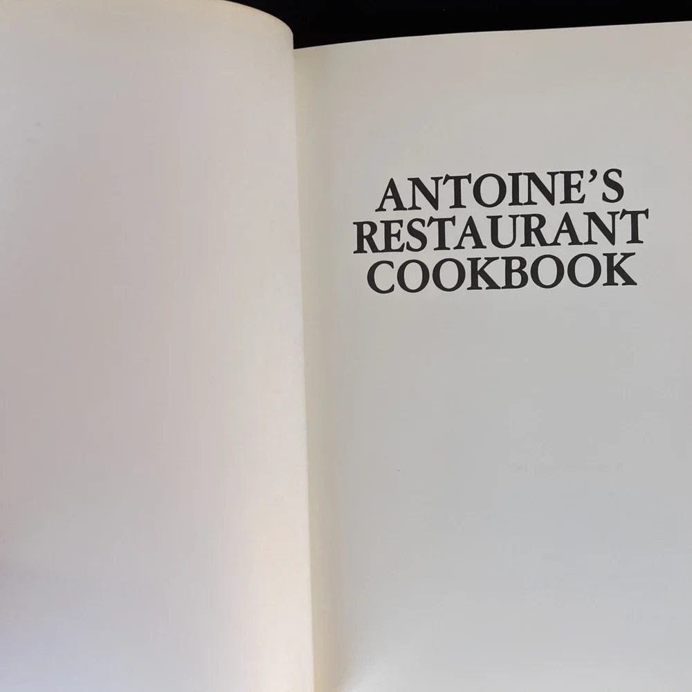 Antoines Restaurant Since 1840 Cookbook Hardcover First Edition 1978 Dust Jacket